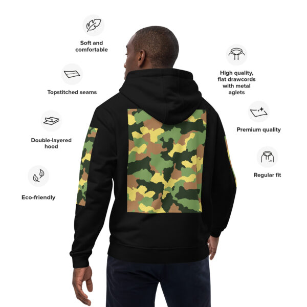 Premium Hoodie with Back Camo Design