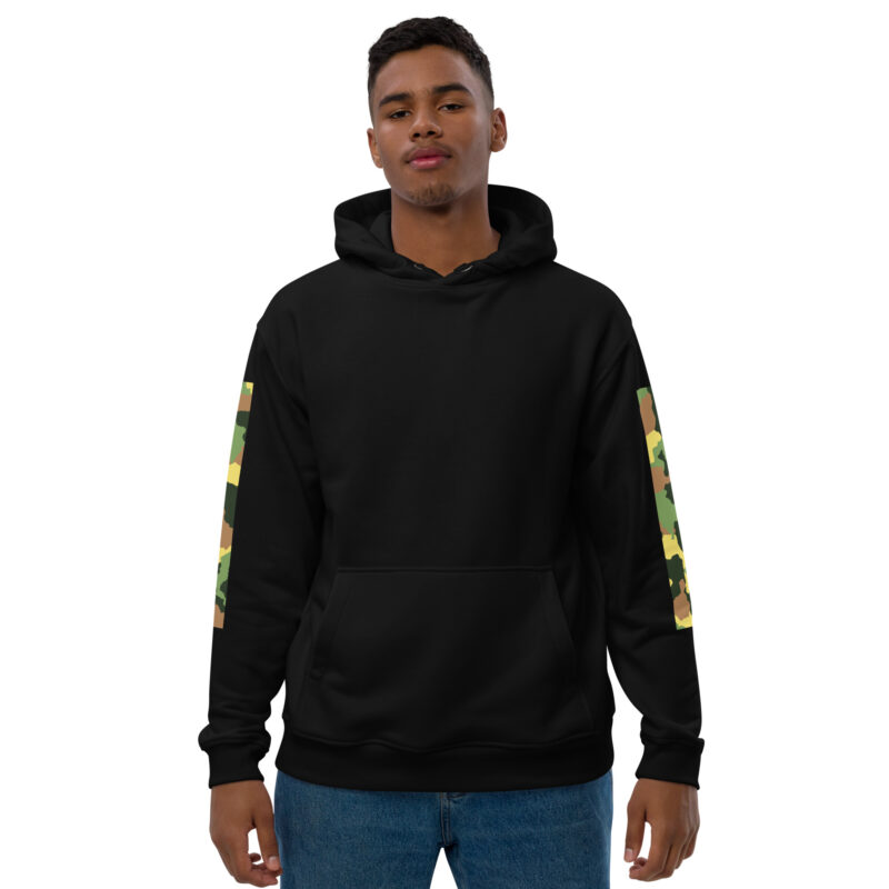 Premium Hoodie with Back Camo Design - Image 2