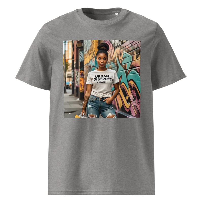 Woman Wearing Urban District Apparel Tee - Image 21